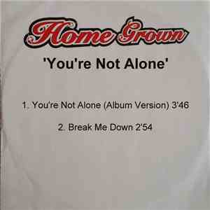 Home Grown  - You're Not Alone download mp3 flac