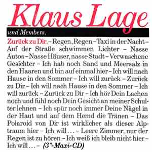 Klaus Lage & Members - Zurück Zu Dir download free