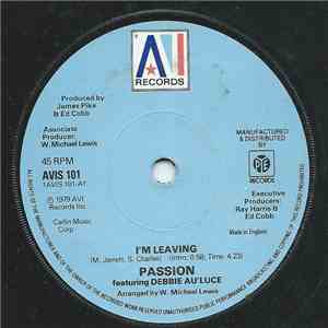 Passion  Featuring Debbie Au'luce - I'm Leaving download mp3 flac
