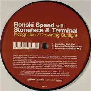Ronski Speed With Stoneface & Terminal - Incognition / Drowning Sunlight download mp3 flac